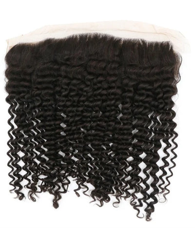 Brazilian Deep Curly Frontal - Magie Bleue Hair