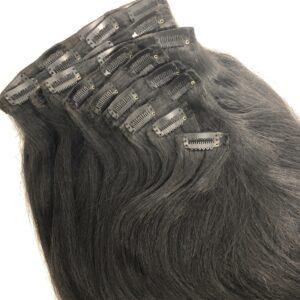 Indian Hair Clip-ins Straight - Magie Bleue Hair