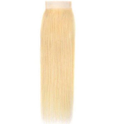 Blonde Straight Closure - Magie Bleue Hair