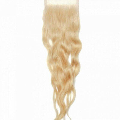 Blonde Wavy Closure - Magie Bleue Hair